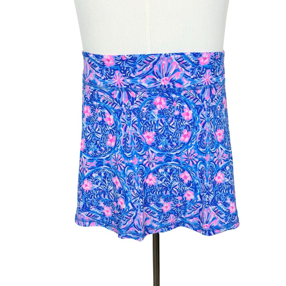Lilly Pulitzer Luxletic Aila Skort A-Line in Peri Blue Takin It Easy XL